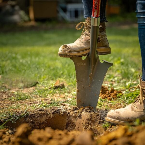 Radius Garden 25011 Pro-Lite Ergonomic Carbon Steel Transplanter, Red - Image 10