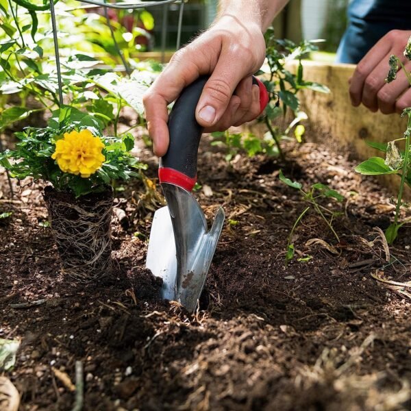 Radius Garden 10011 Ergonomic Aluminum Hand Trowel, Red - Image 6